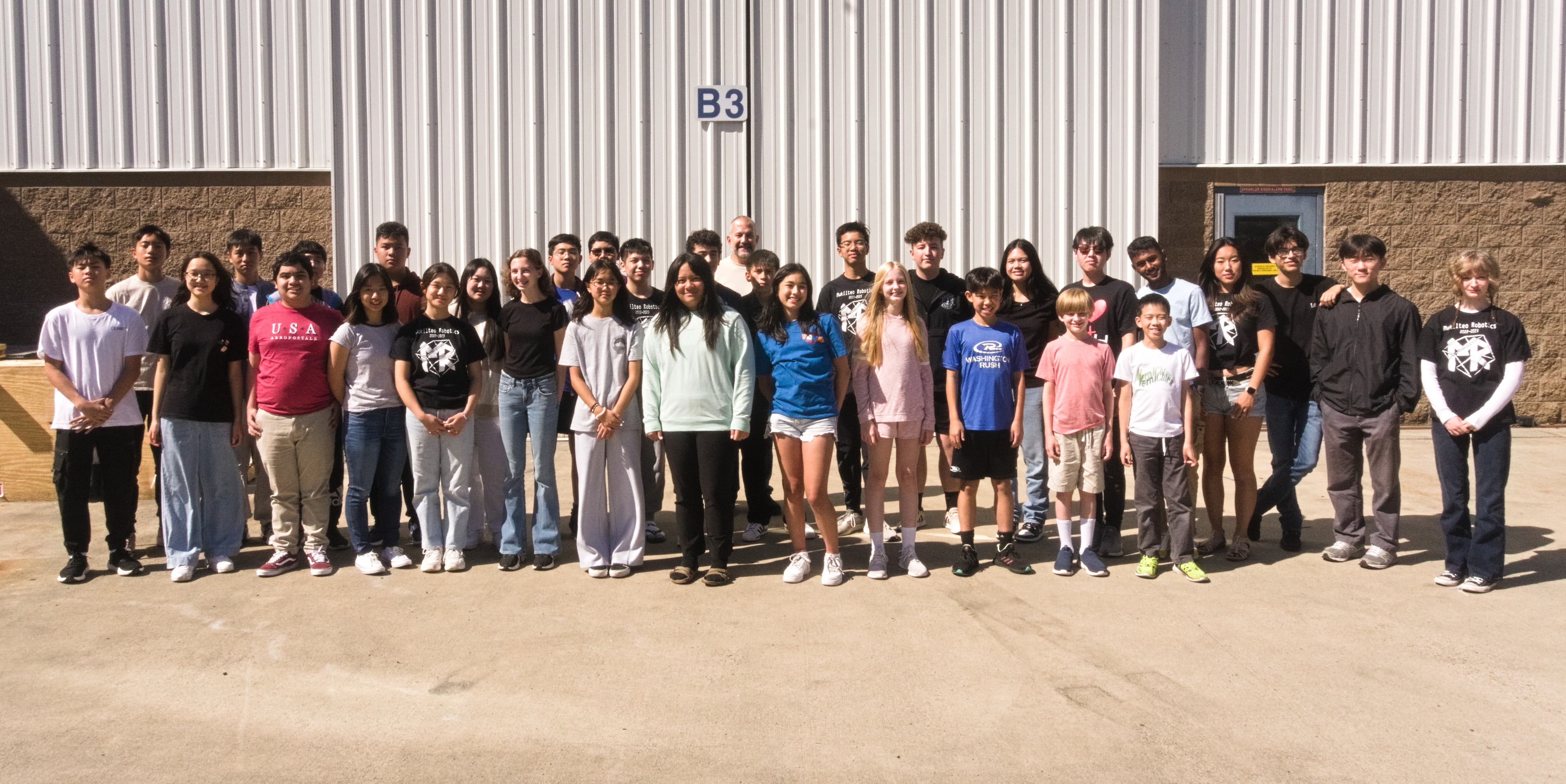 A group photo of Mukilteo Robotics